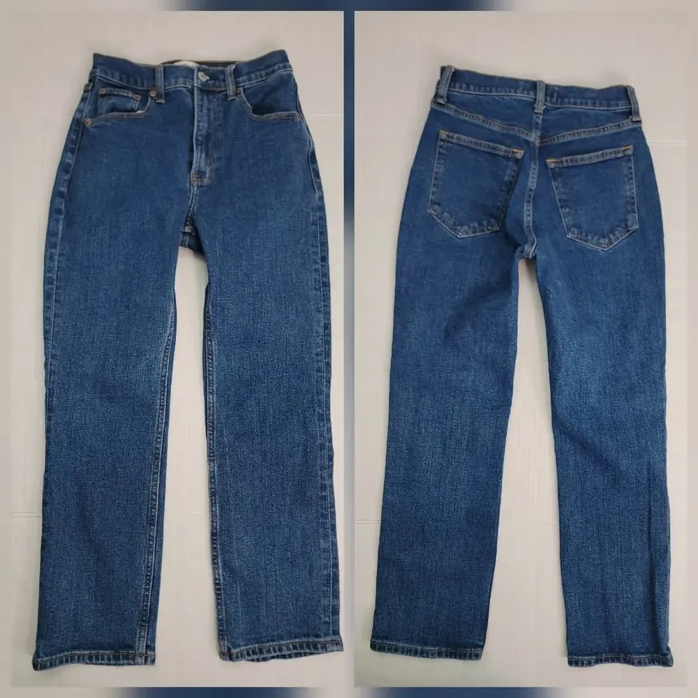 Abercrombie & Fitch Jeans Womens 25/0S The Ankle Straight Ultra High Rise